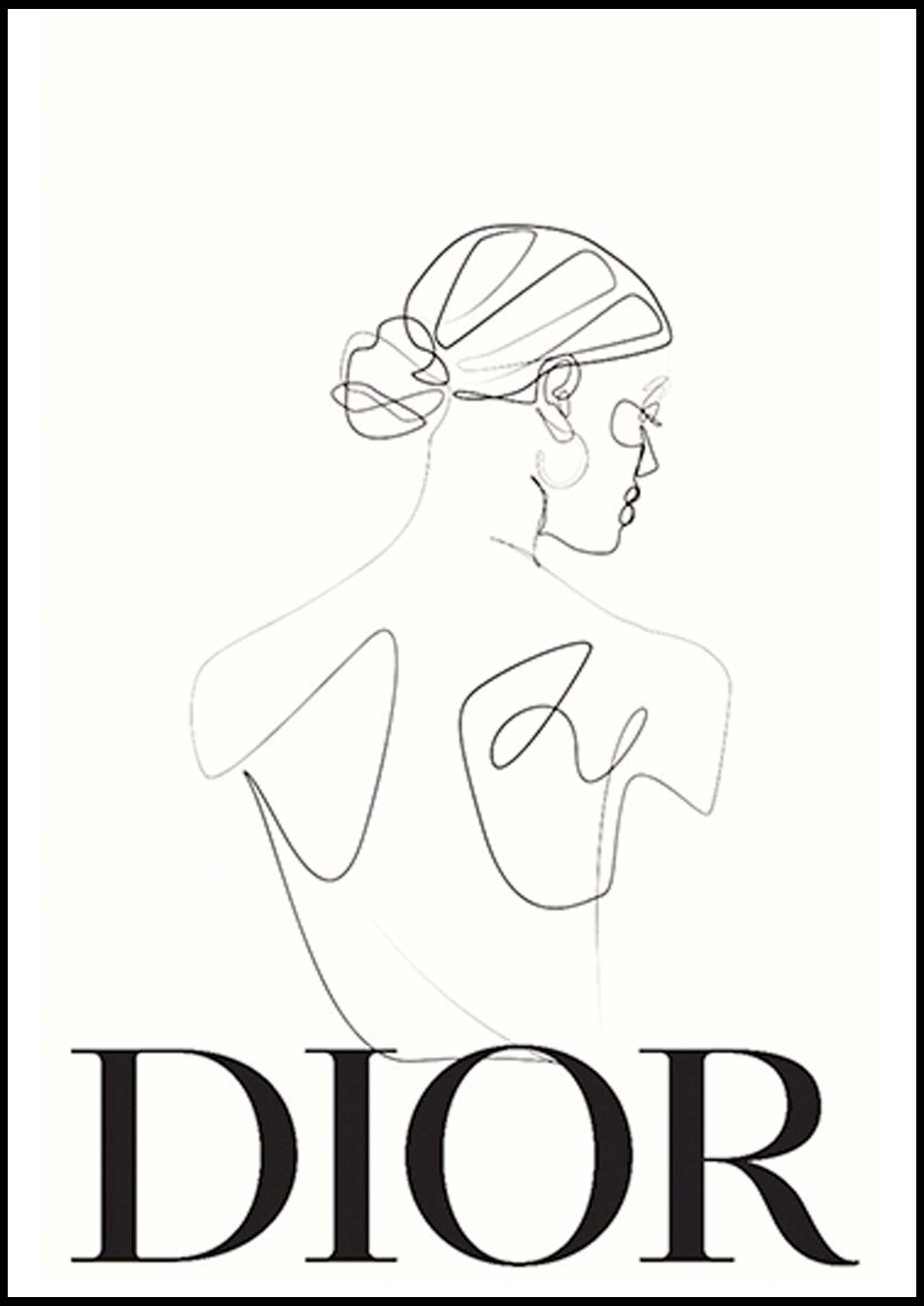 Minimal Line Art Woman Face. Fine Line Fashion Poster, Dior Print, Fashion  Wall Art, Poster Print, Printable Wall Art, Dior Poster, Minimal Art,  Female Line Art Scarf for Sale by OneLinePrint