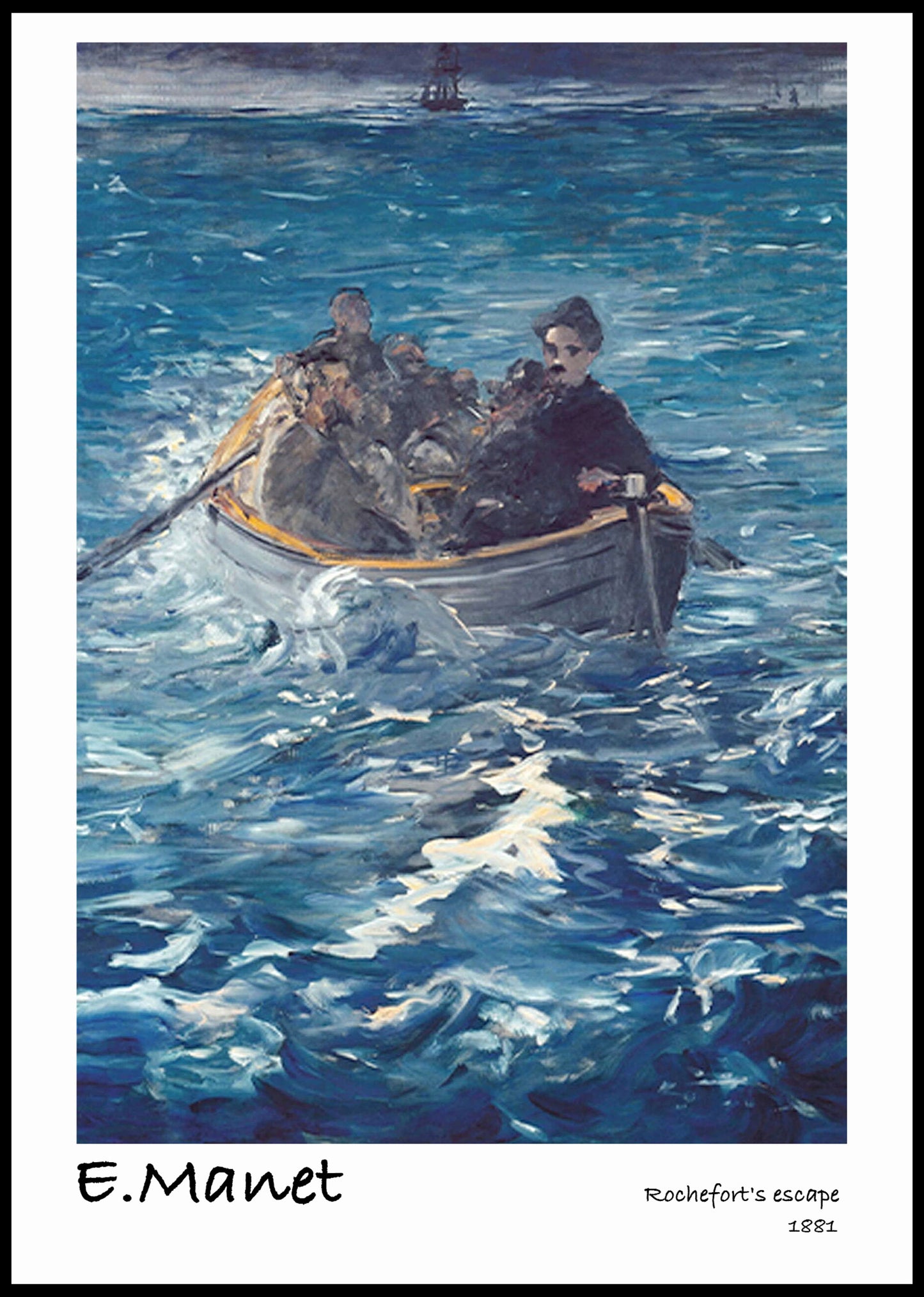 Édouard Manet  - Rochefort's escape poster