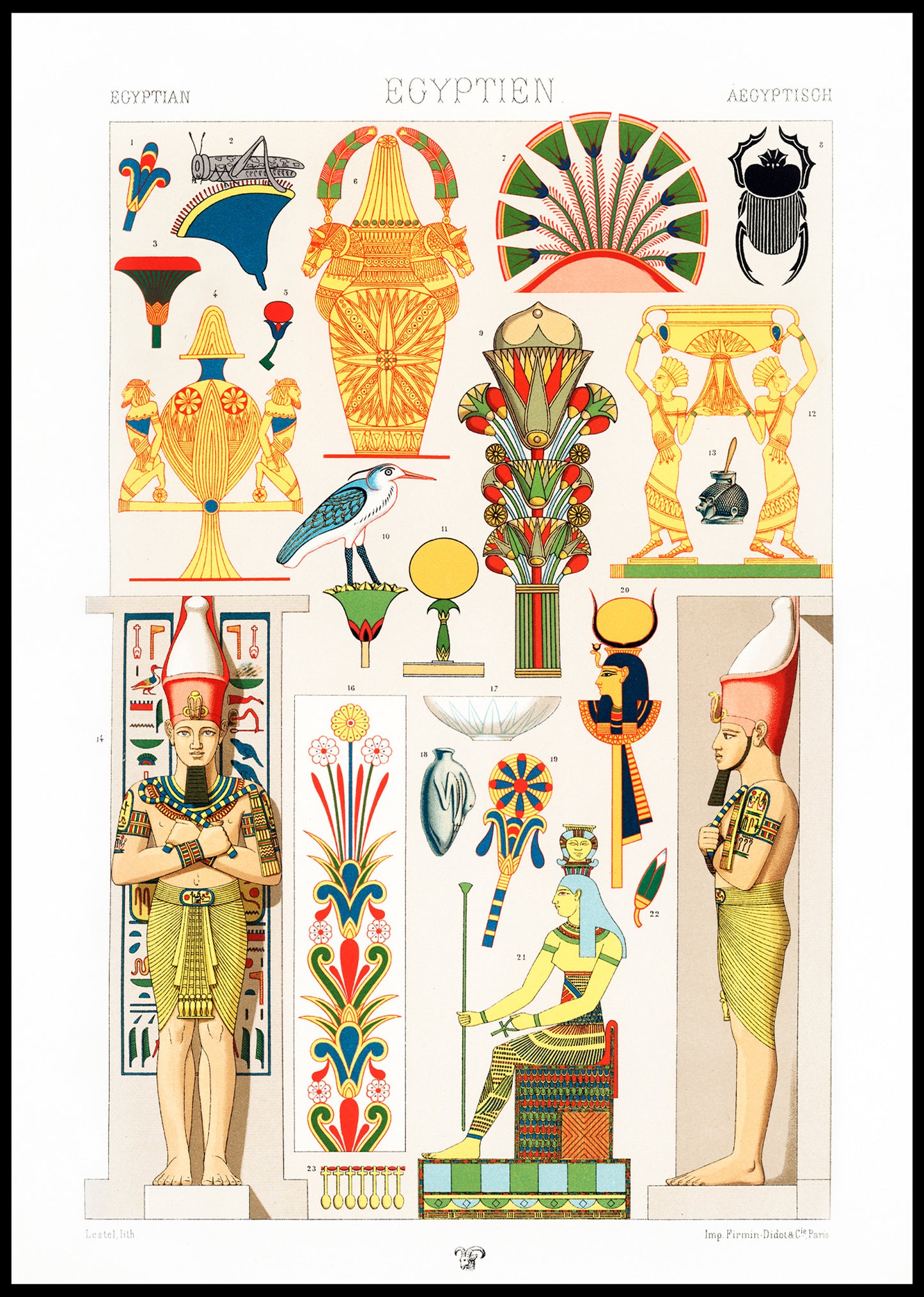 Illustration from L’ Ornement Polychrome "Egyptien"