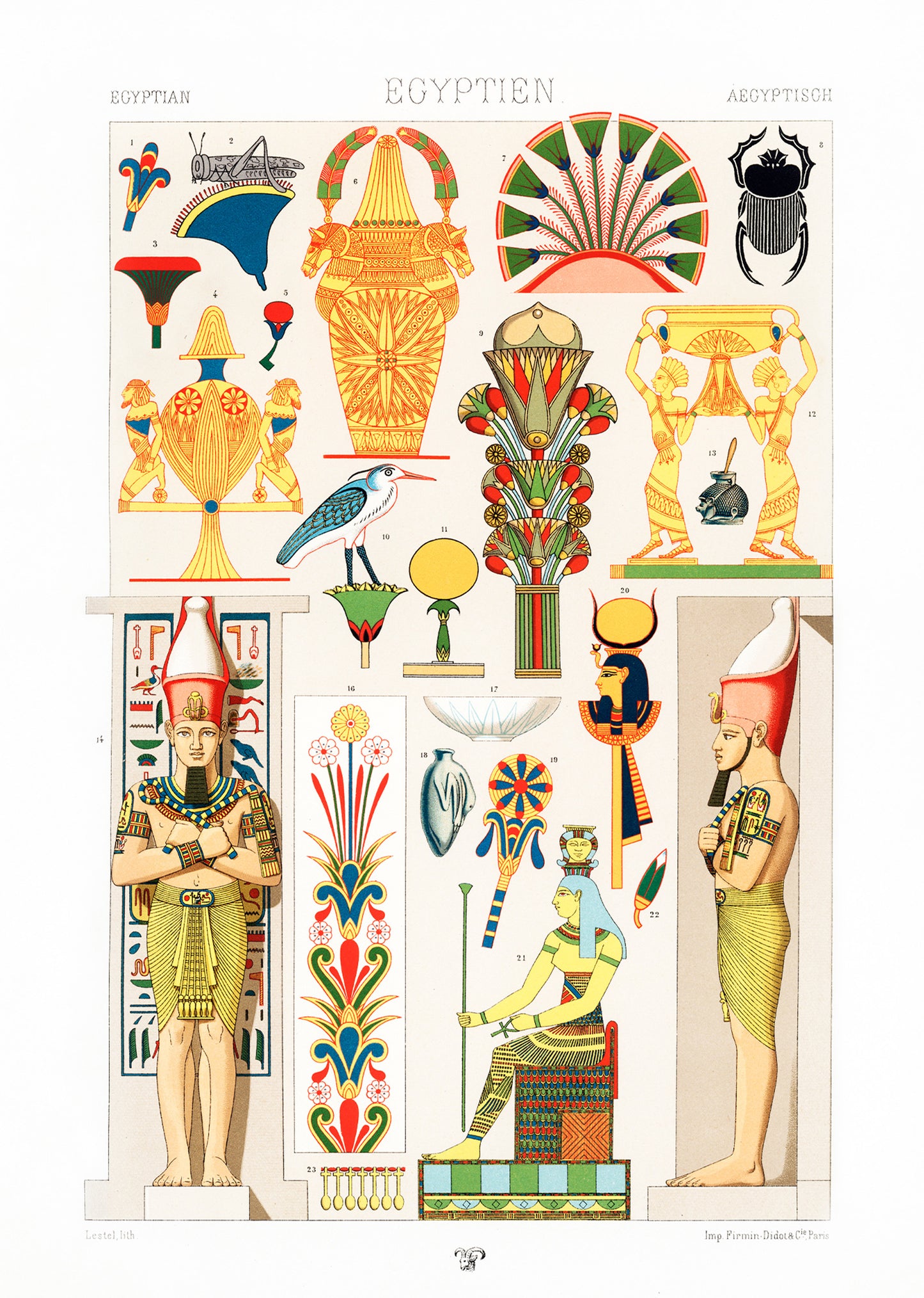 Illustration from L’ Ornement Polychrome "Egyptien"