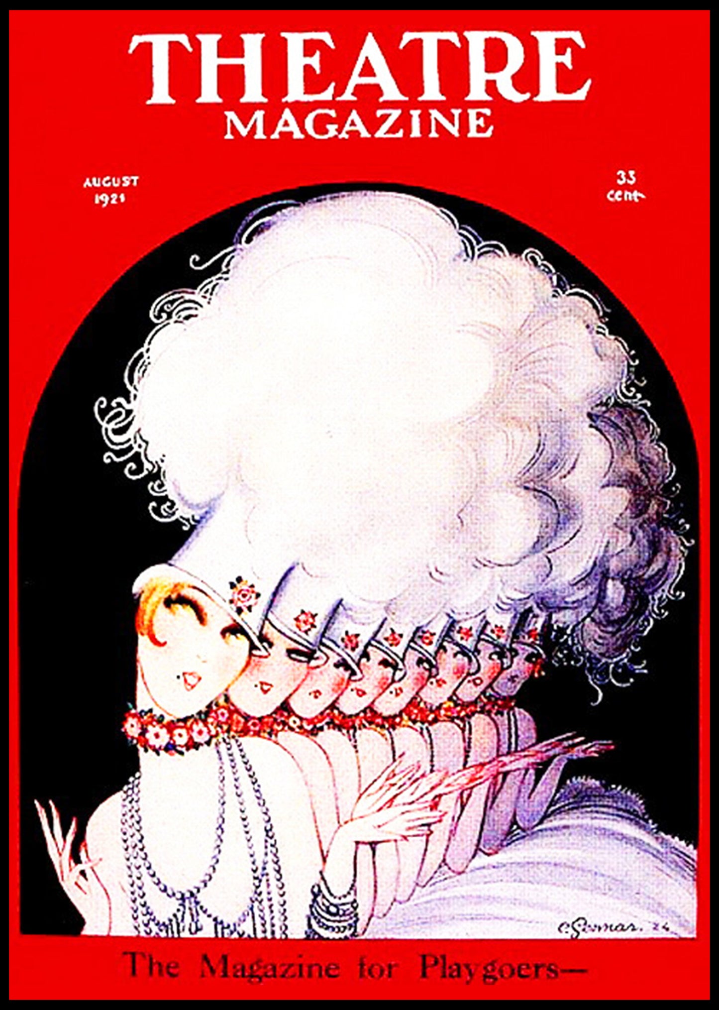 Theatre Magazine August 1921 Cover