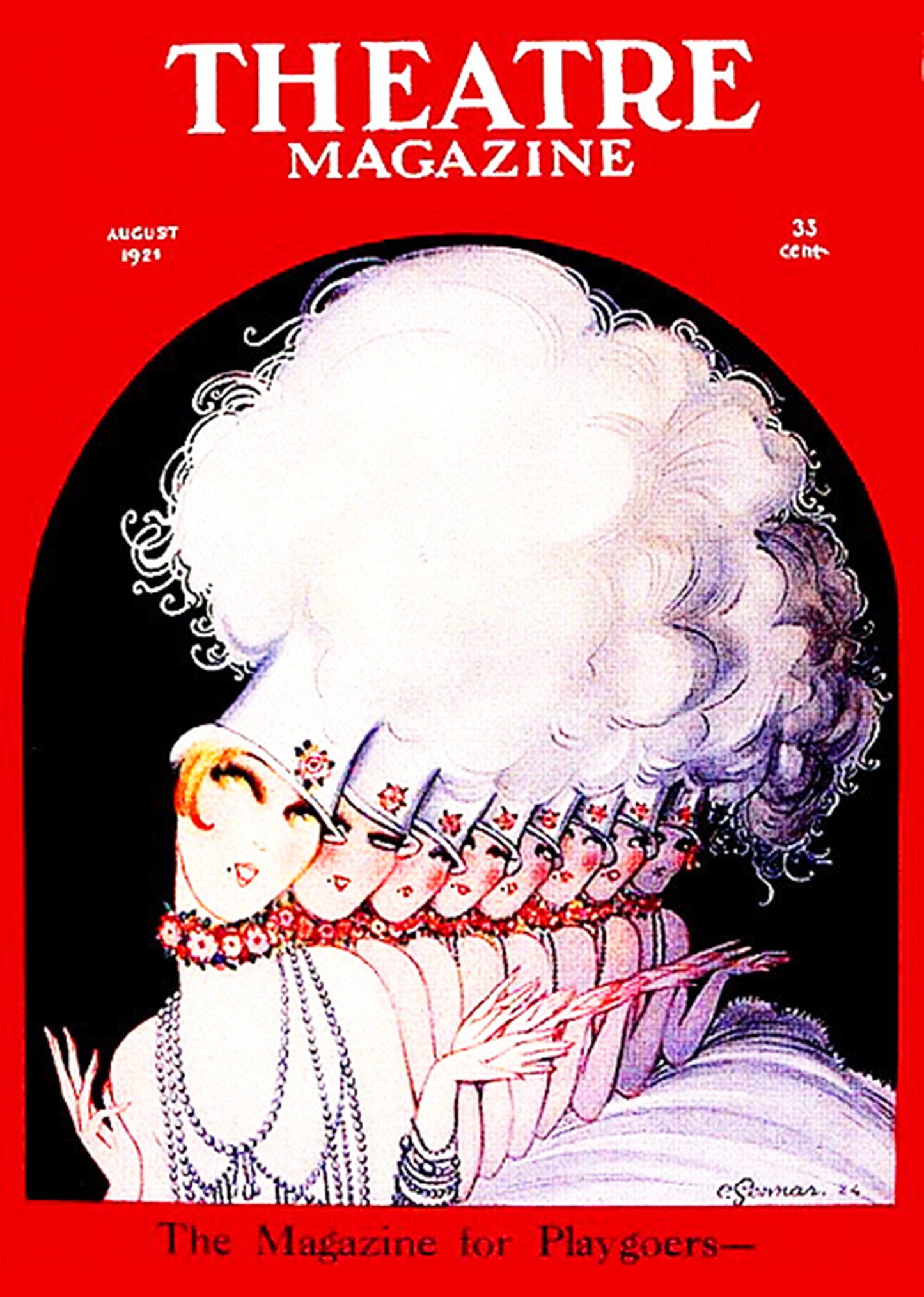 Theatre Magazine August 1921 Cover