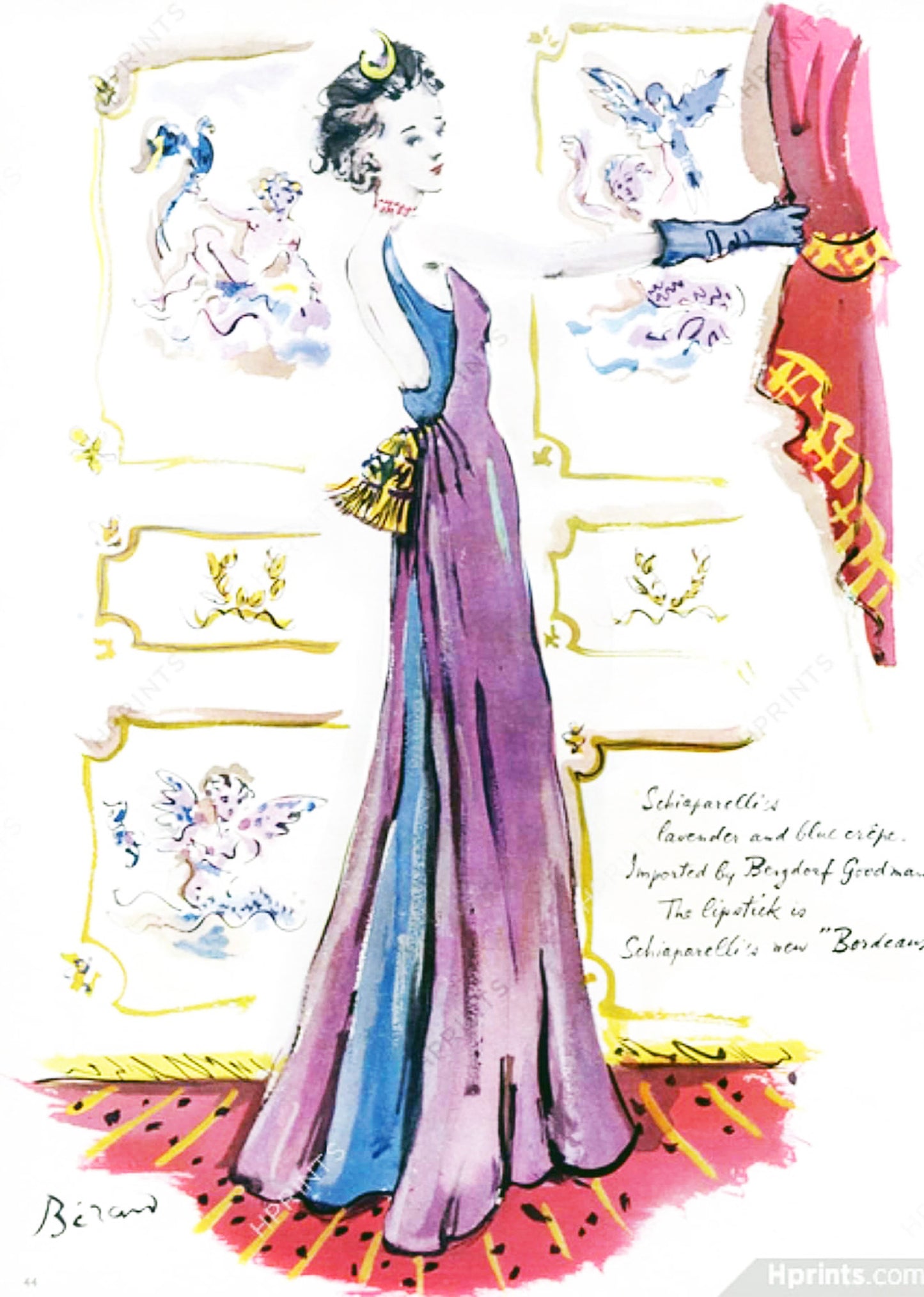 Schiaparelli Evening Gown Poster