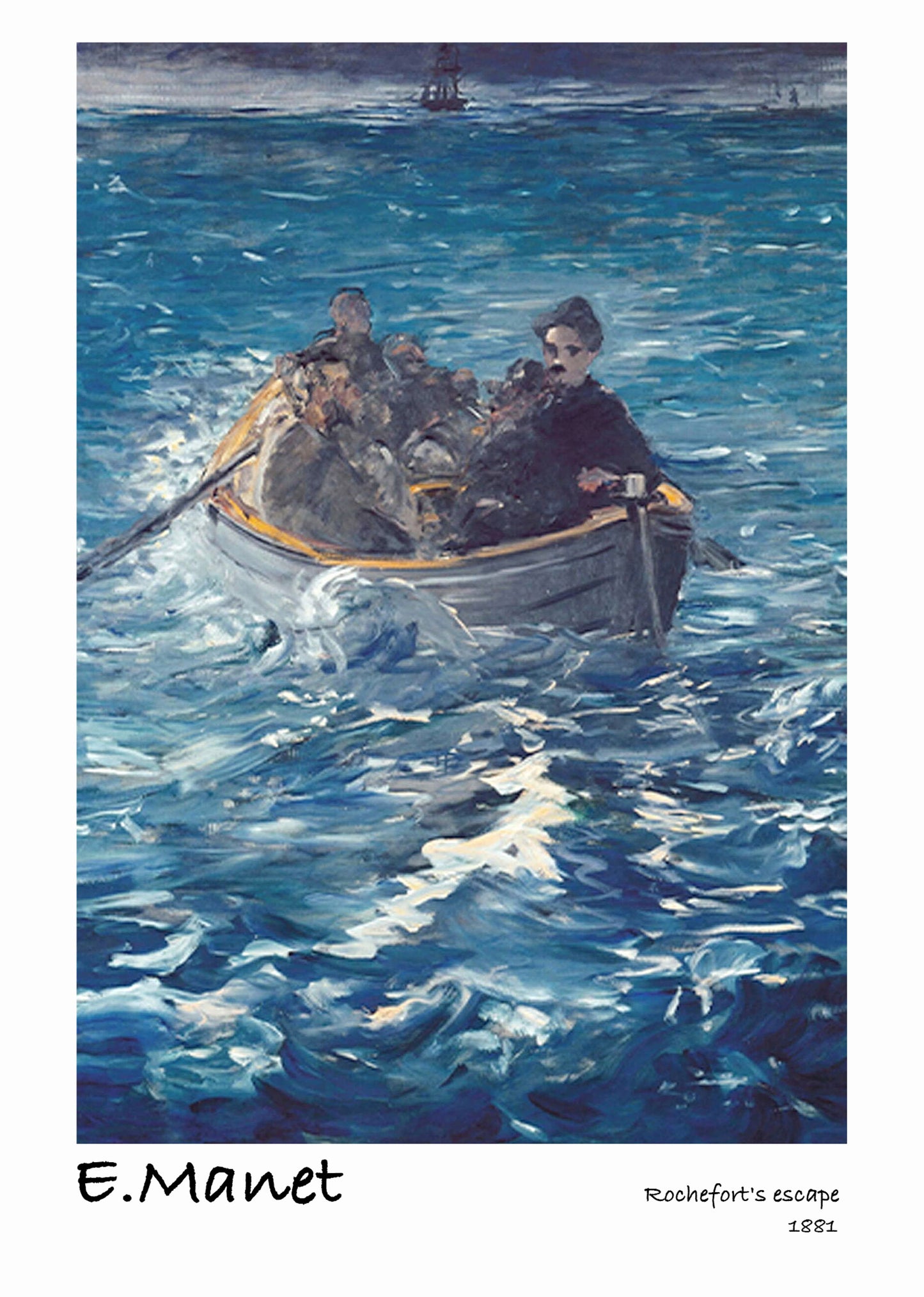 Édouard Manet  - Rochefort's escape poster