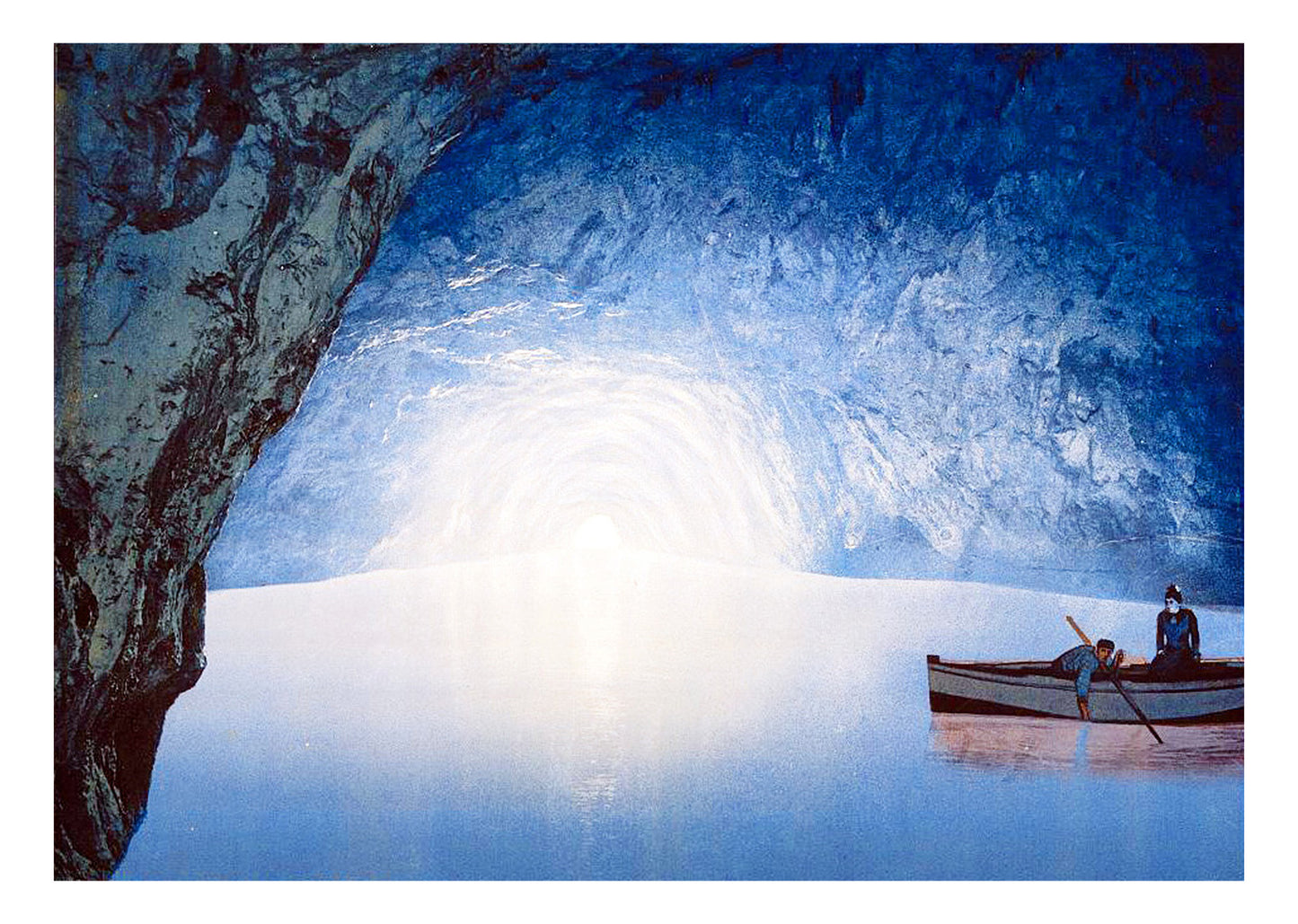 Blue Grotto Capri Island Poster