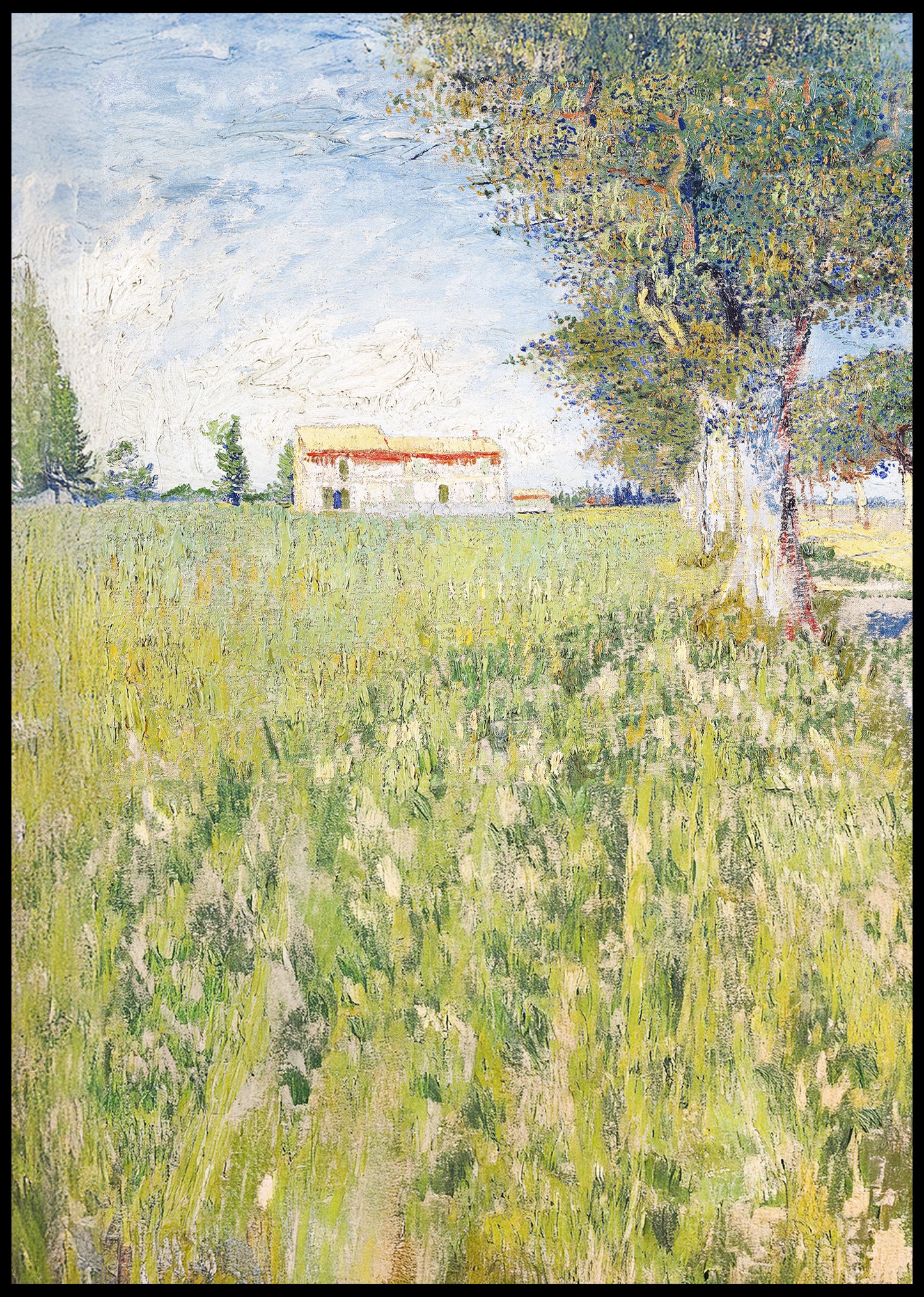 Farmhouse in a Wheat Field