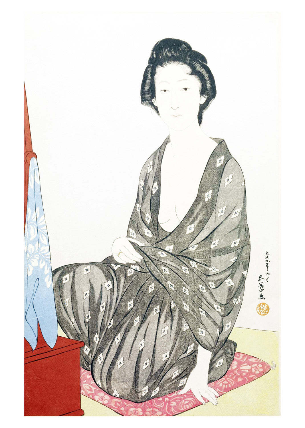 Woman In A Summer Kimono