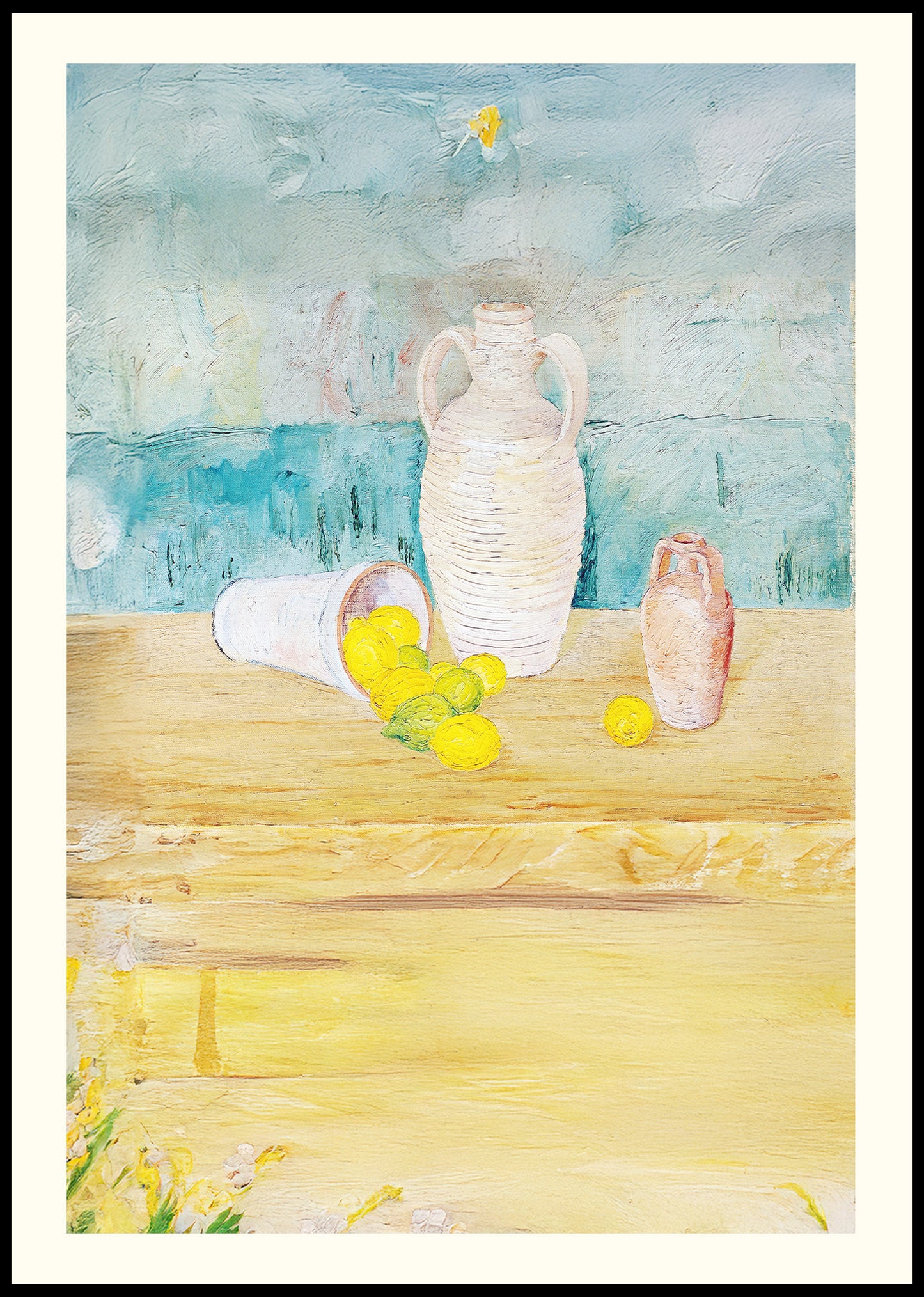 Still Life with Stone Jugs and Lemons