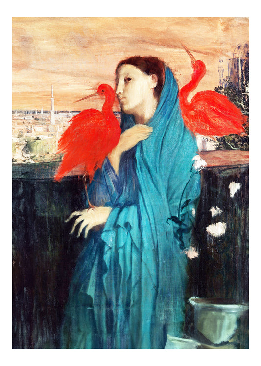 Young Woman with Ibis