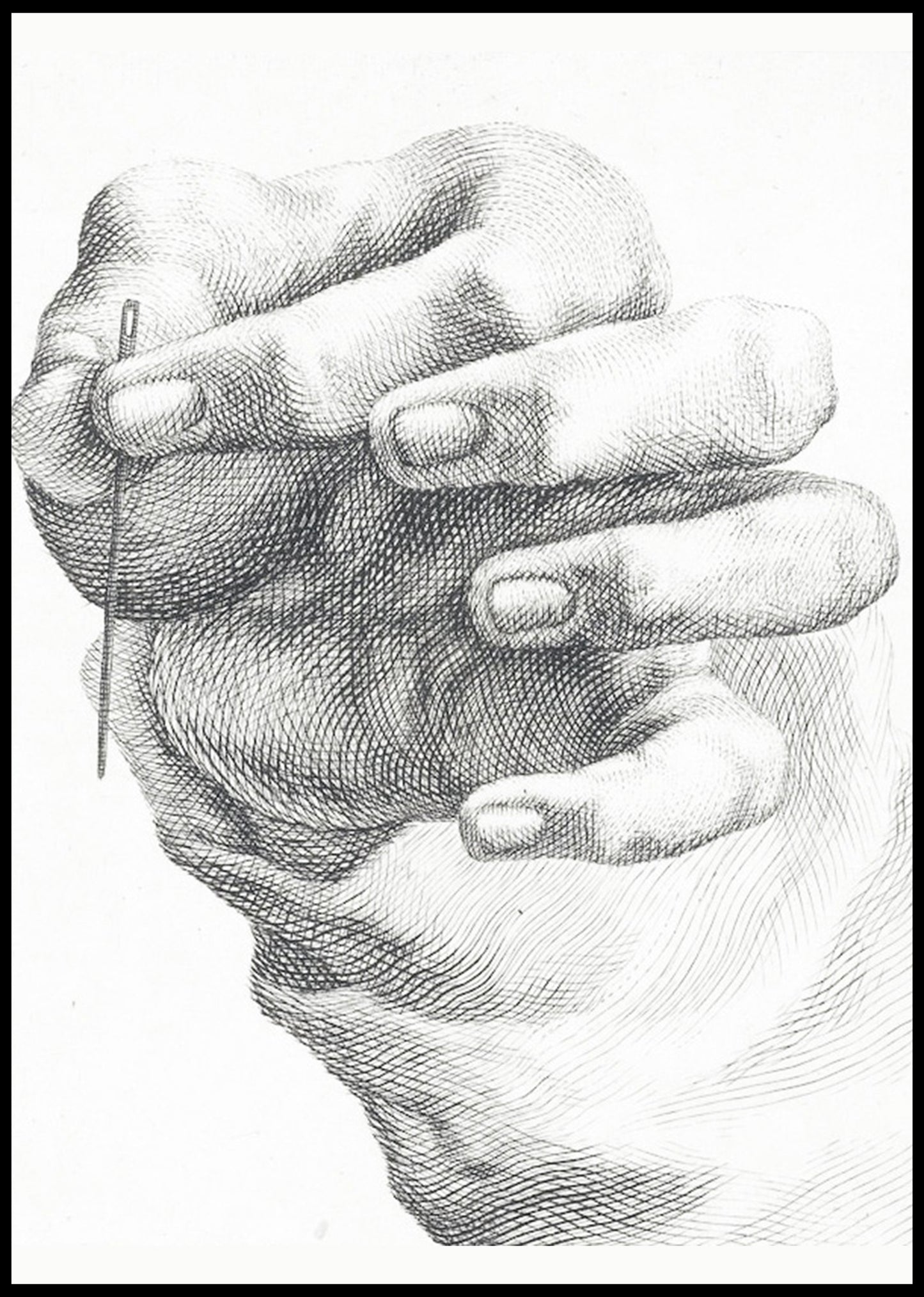 Study of a Hand with Needle