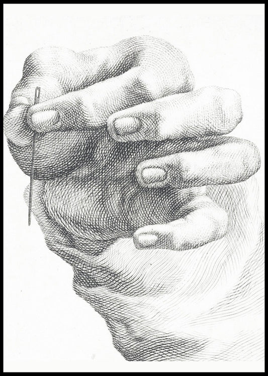 Study of a Hand with Needle