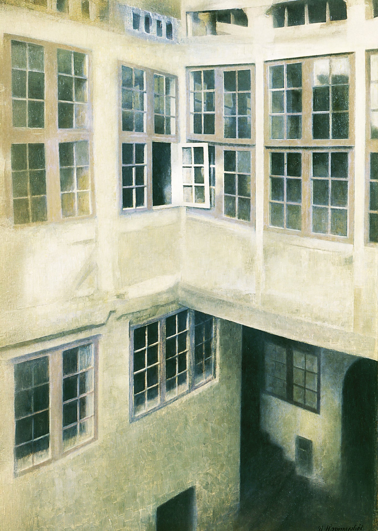 Vilhelm Hammershøi  - Interior of Courtyard, Strandgade 30 II