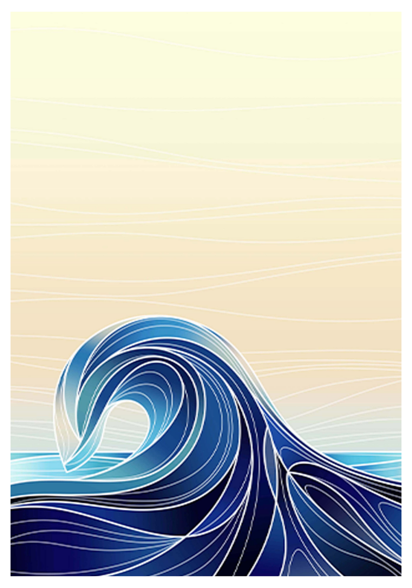 Abstract Graphic Wave Poster - Hakyarts