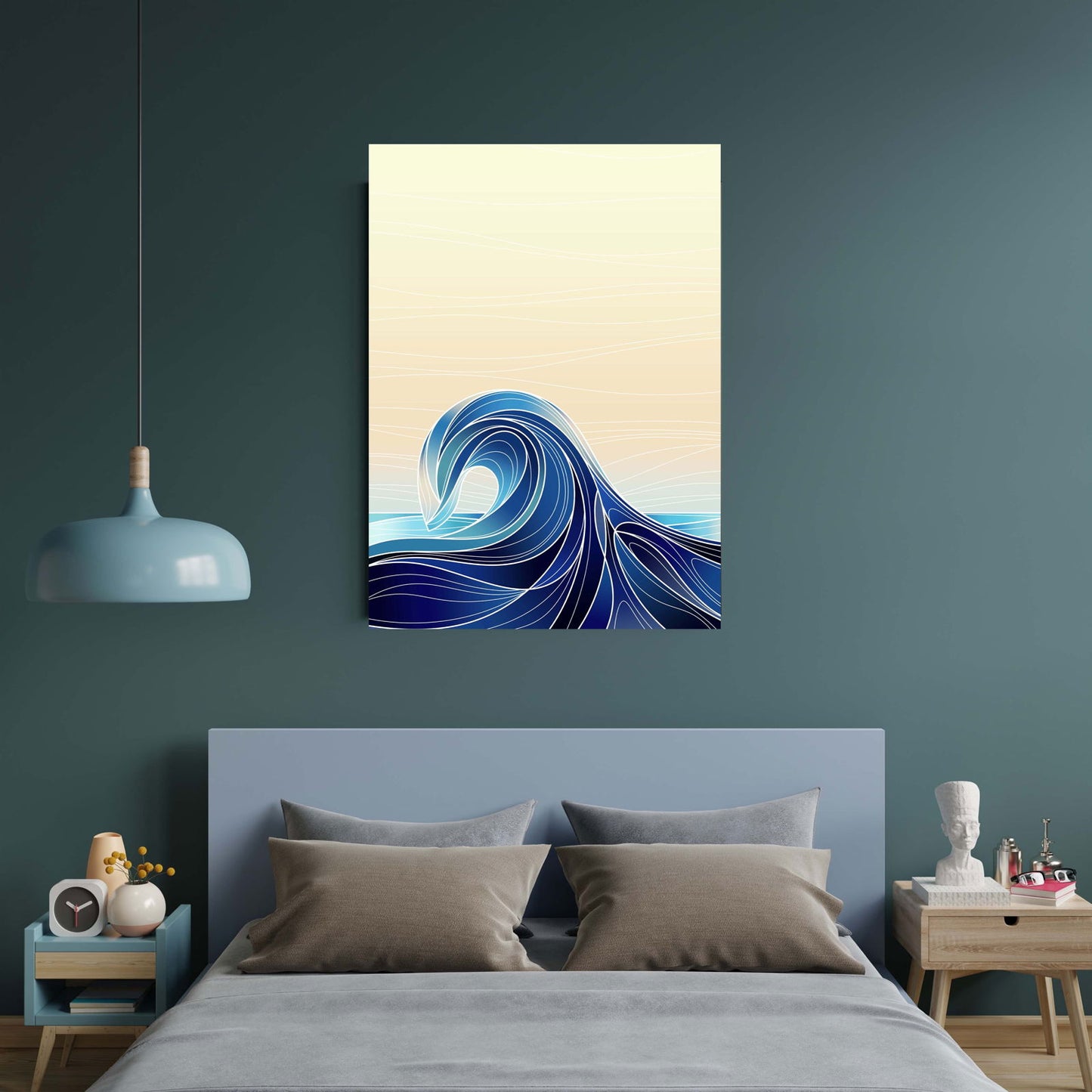 Abstract Graphic Wave Poster - Hakyarts