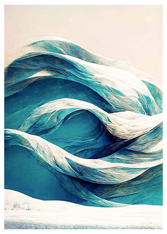 Abstract Graphic Waves Poster - Hakyarts