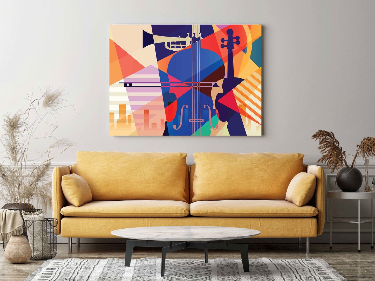 Abstract Musical Shapes Poster - Hakyarts