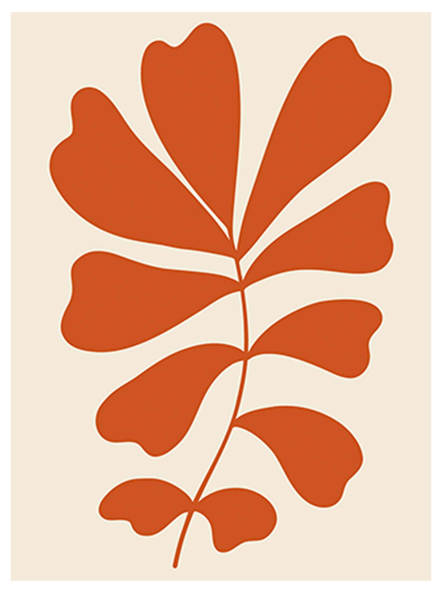 Abstract Orange Flower Poster - Hakyarts