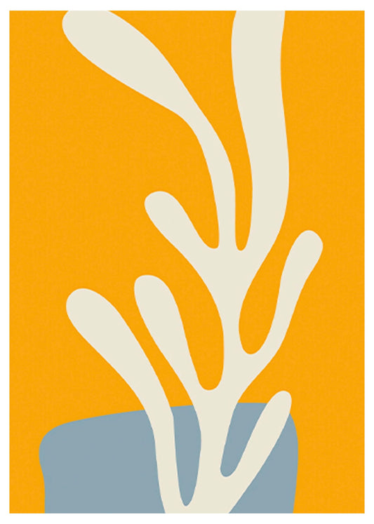 Abstract Orange Poster - Hakyarts