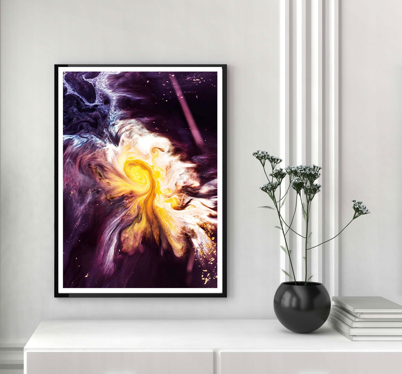 Abstract Purple Poster - Hakyarts