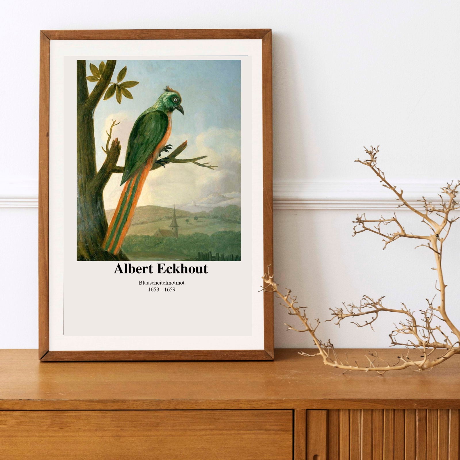 Albert Eckhout - Blauscheitelmotmot Poster - Hakyarts