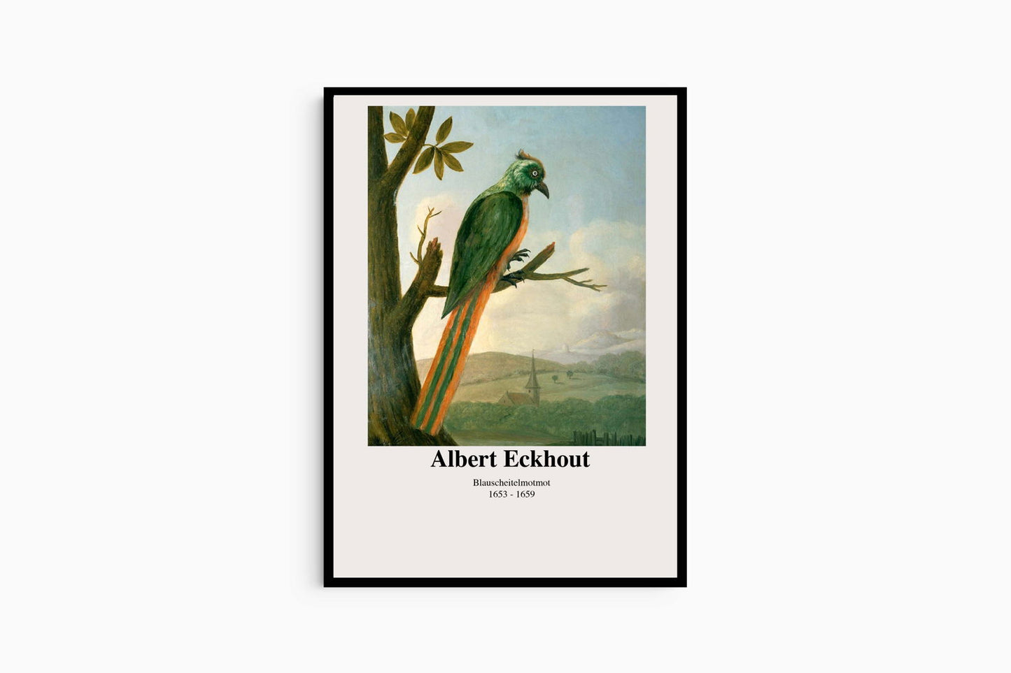 Albert Eckhout - Blauscheitelmotmot Poster - Hakyarts