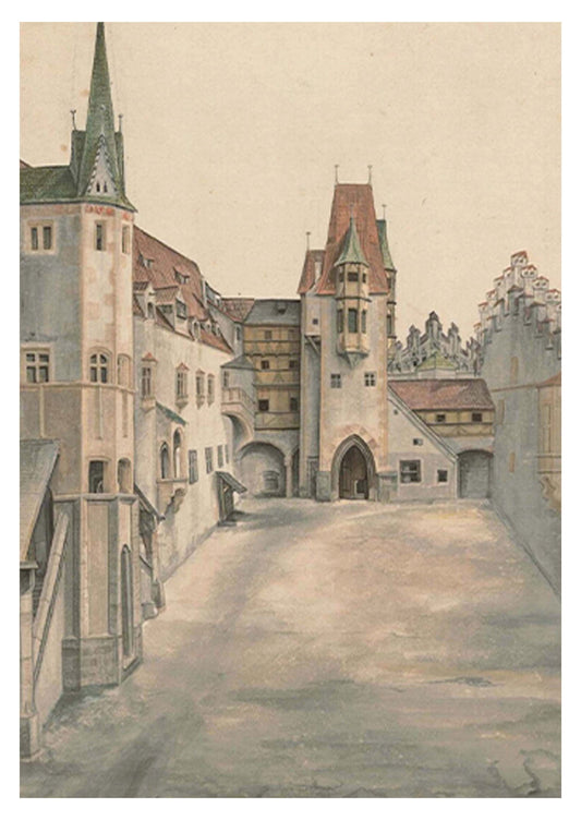 Albrecht Dürer - Courtyard of the Former Castle in Innsbruck - Hakyarts