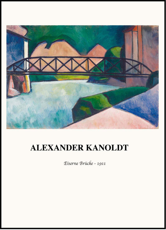 Alexander Kanoldt - Eiserne Brücke Poster - Hakyarts