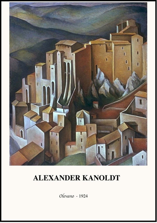 Alexander Kanoldt - Olevano Poster - Hakyarts