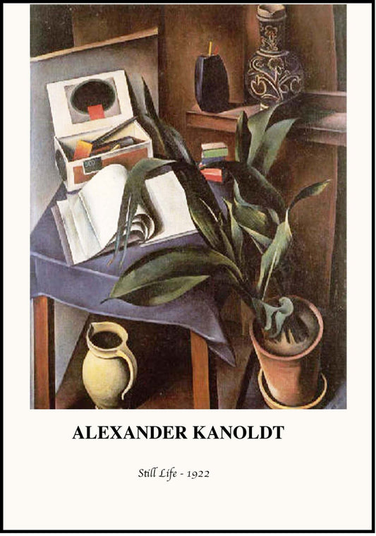 Alexander Kanoldt - Still Life Poster - Hakyarts