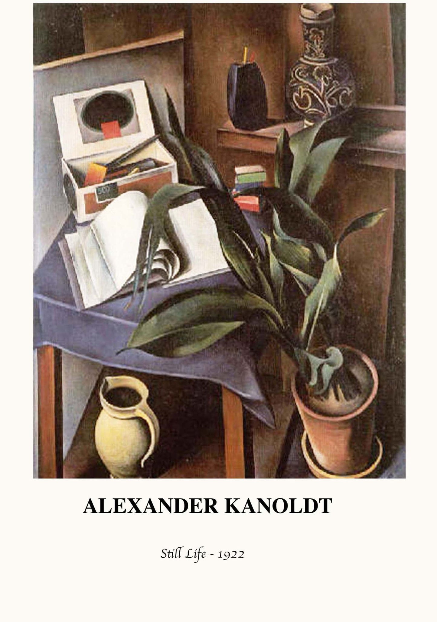 Alexander Kanoldt - Still Life Poster - Hakyarts