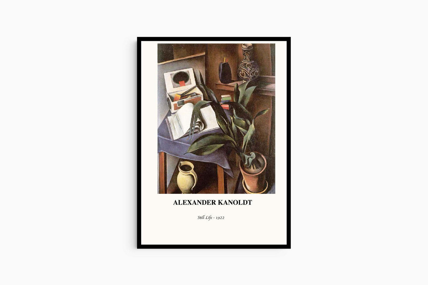 Alexander Kanoldt - Still Life Poster - Hakyarts