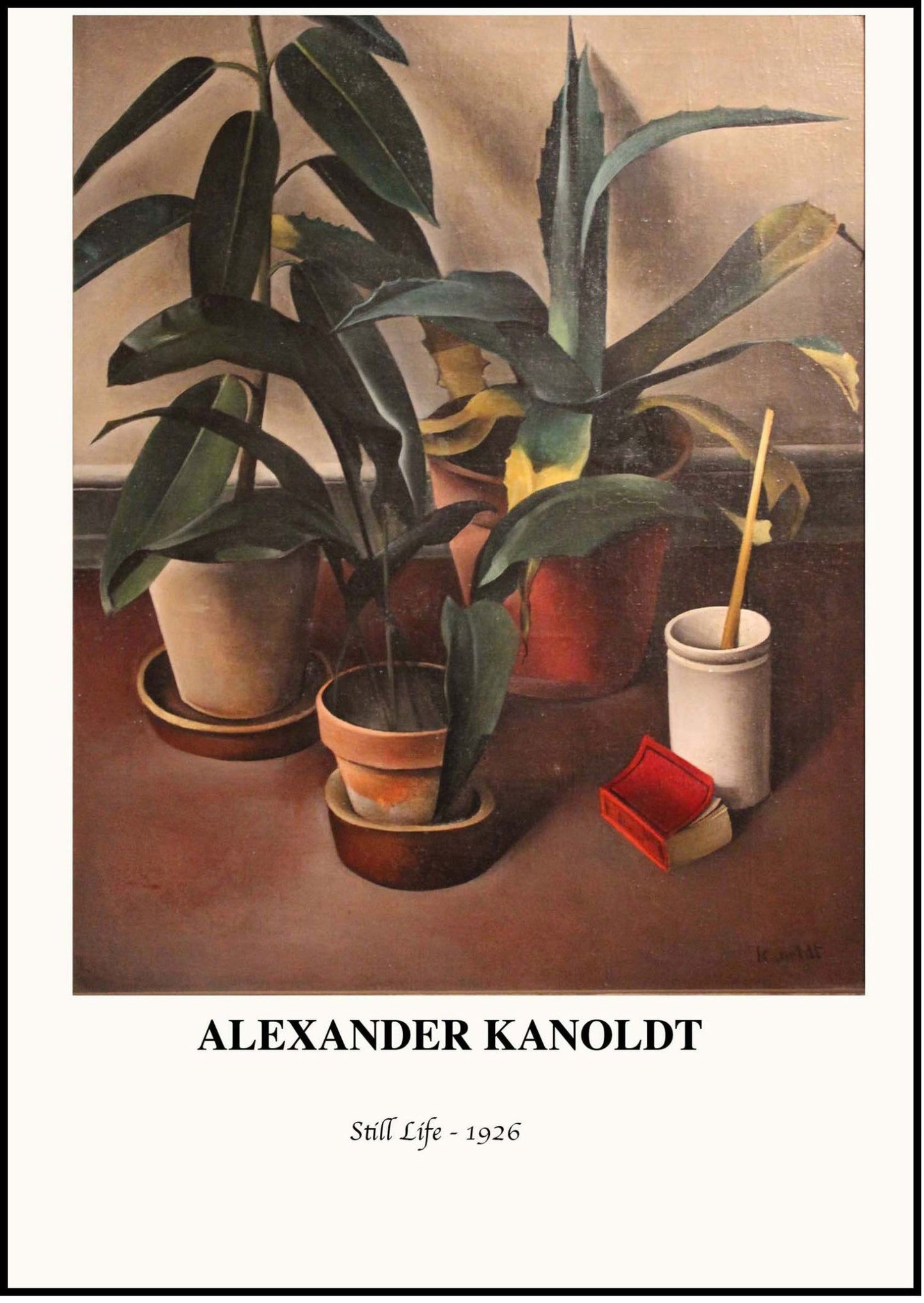 Alexander Kanoldt - Still Life Poster - Hakyarts