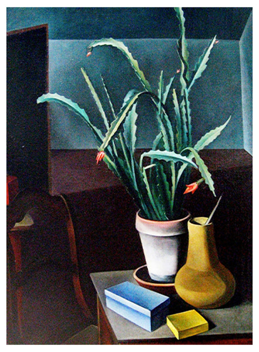 Alexander Kanoldt - Still Life with Cactus - Hakyarts