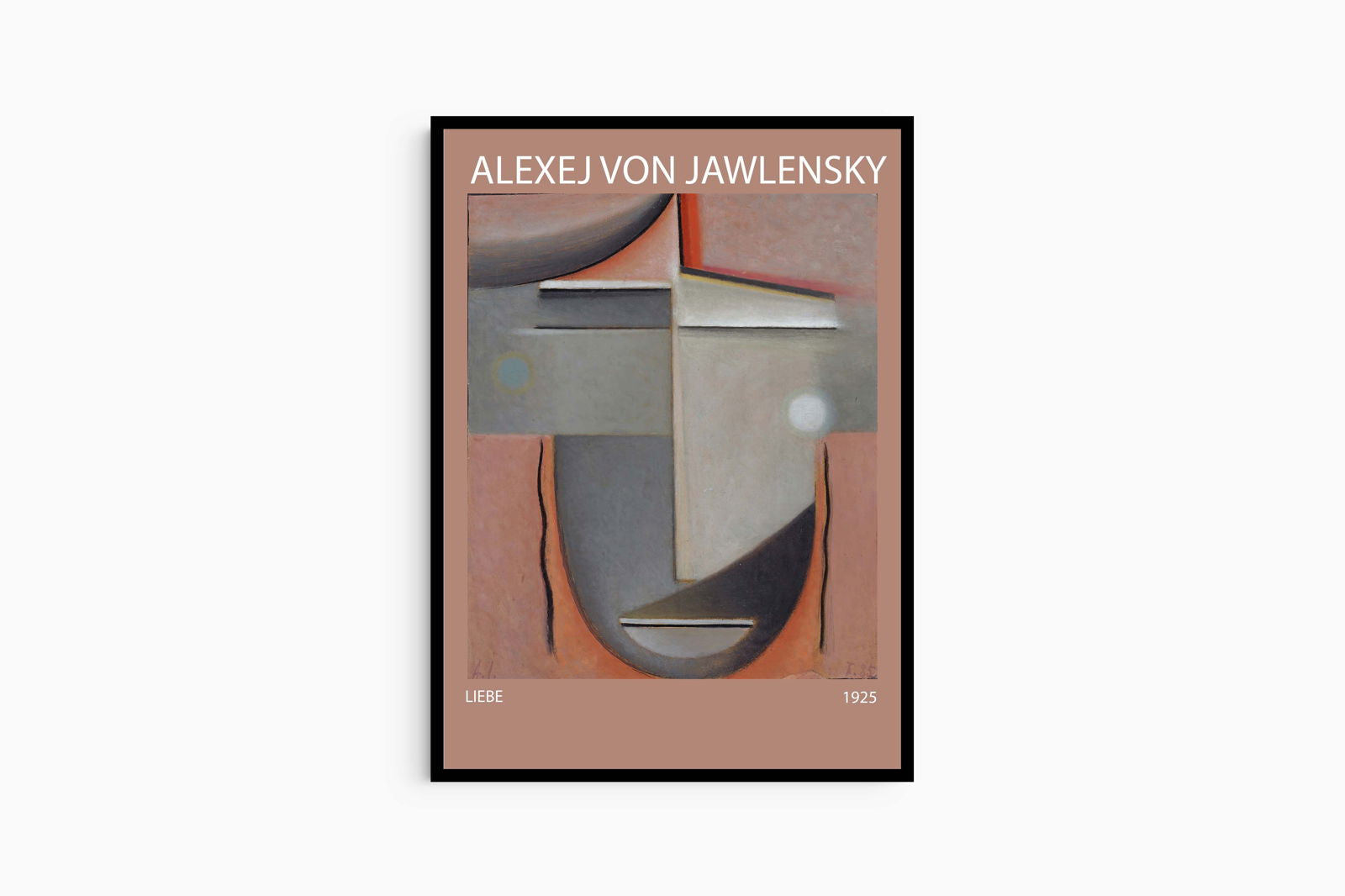 Alexej von Jawlensky - Abstract Head Love Poster - Hakyarts