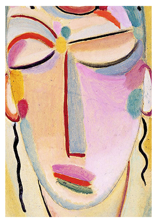 Alexej von Jawlensky - Mystical head Meditation - Hakyarts