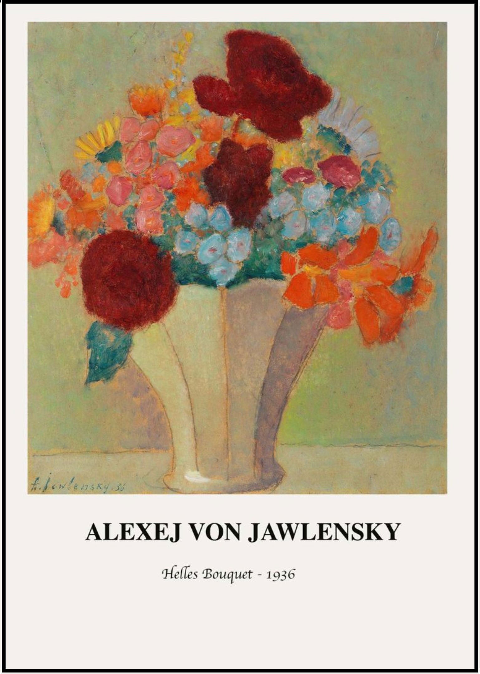 Alexej von Jawlensky Poster - Helles Bouquet Poster - Hakyarts