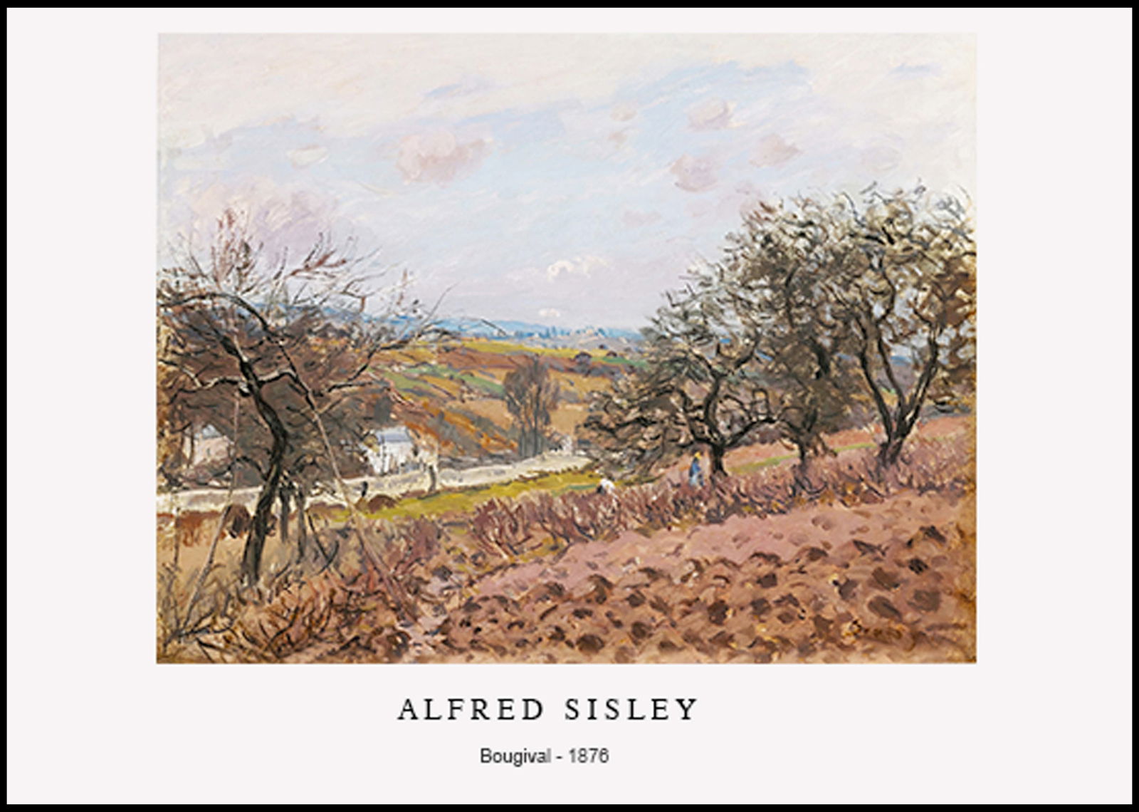 Alfred Sisley - Bougival poster - Hakyarts