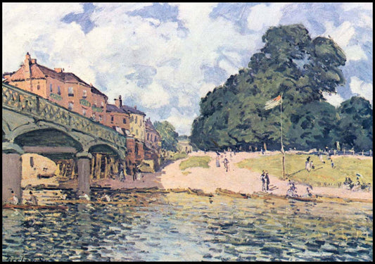 Alfred Sisley -  Brücke von Hampton Court - Hakyarts