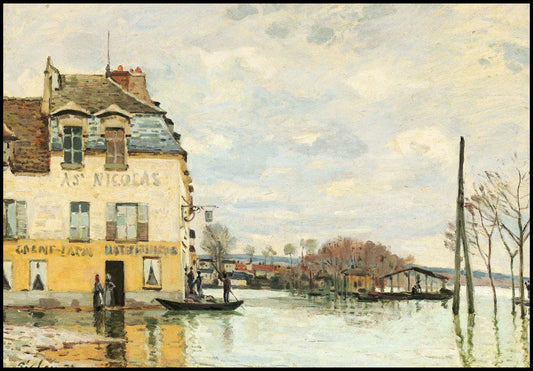 Alfred Sisley - Flood at Port-Marly - Hakyarts