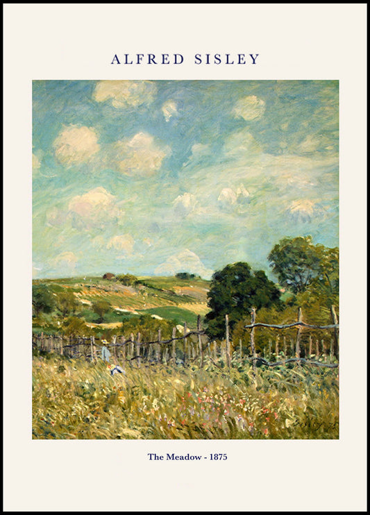 Alfred Sisley - The Meadow Poster - Hakyarts