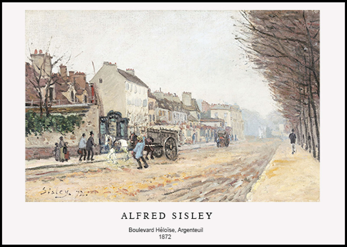 Alfred Sisley Poster - Boulevard Héloïse Poster - Hakyarts