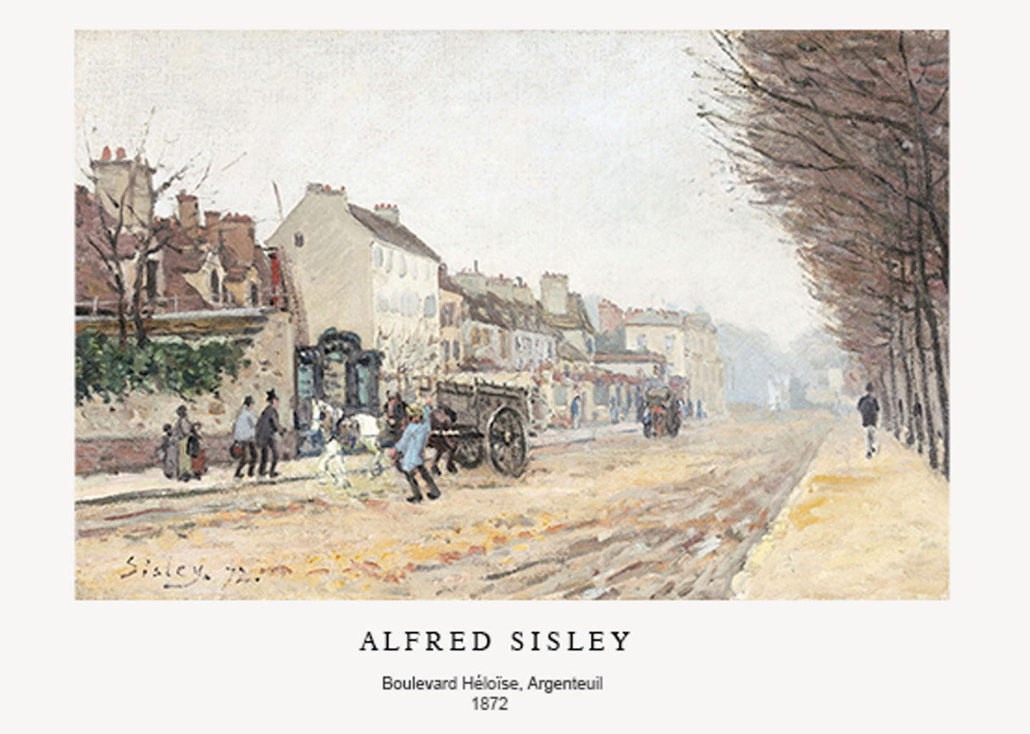 Alfred Sisley Poster - Boulevard Héloïse Poster - Hakyarts