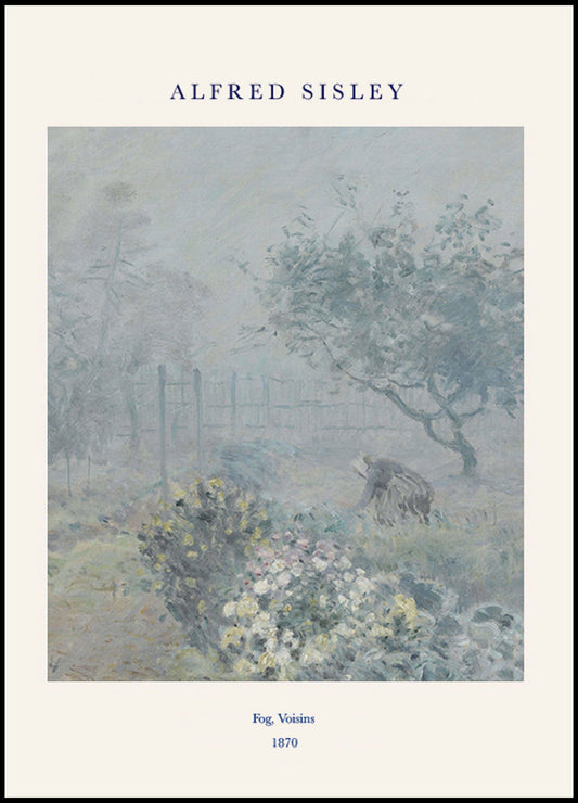 Alfred Sisley Poster - Fog Voisins Poster - Hakyarts