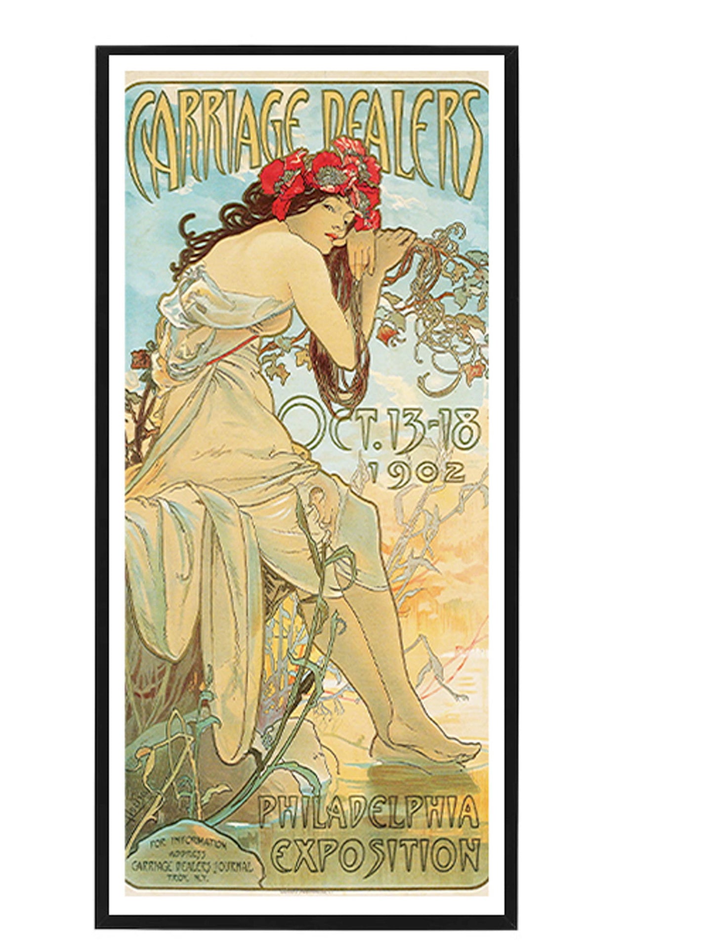 Alphonse Mucha - Carriage Dealers Poster - Hakyarts