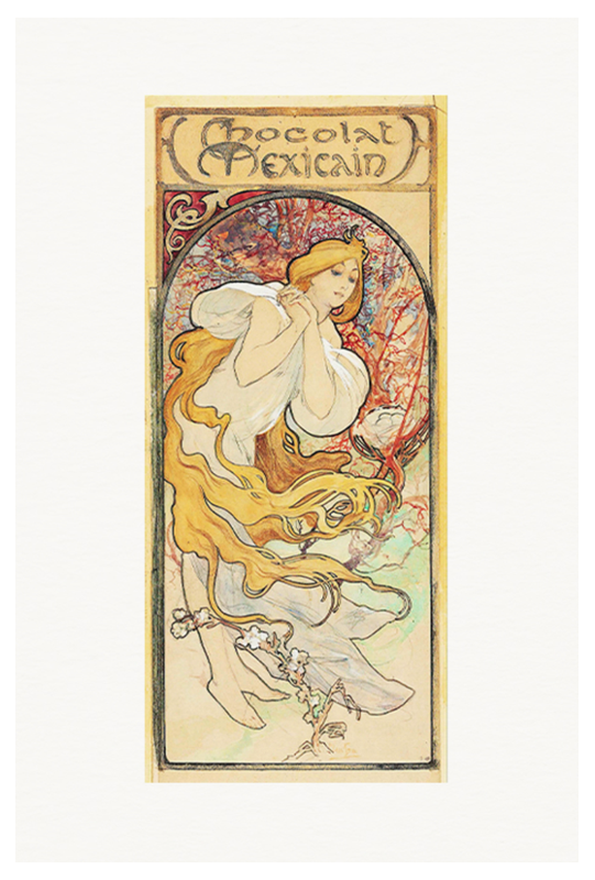 Alphonse Mucha - Chocolat Mexicain Poster - Hakyarts