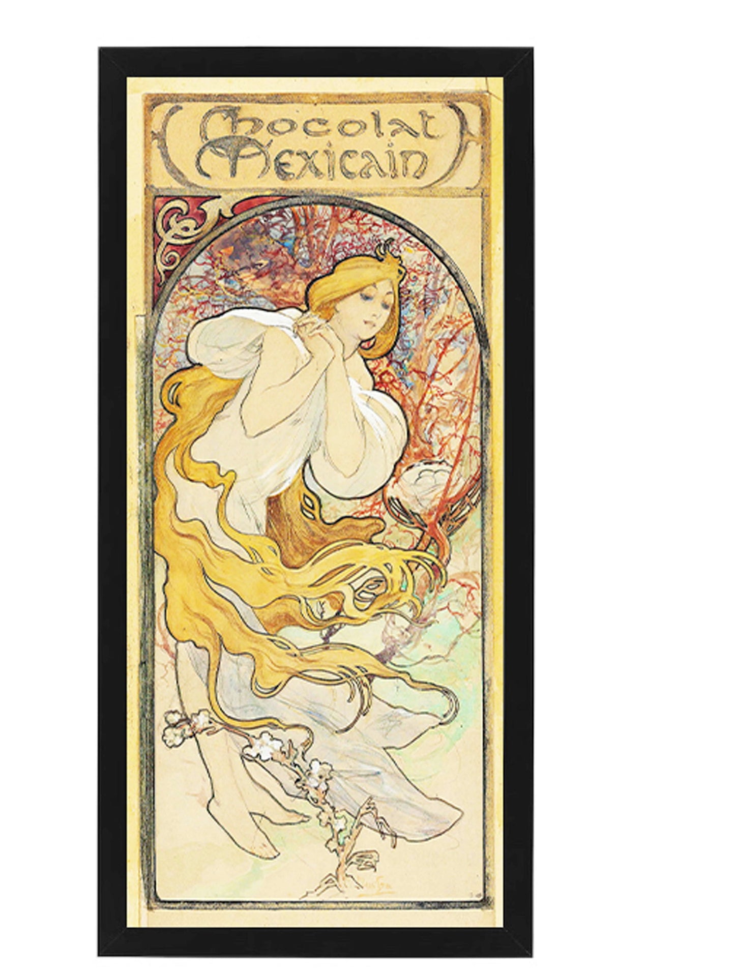 Alphonse Mucha - Chocolat Mexicain Poster - Hakyarts