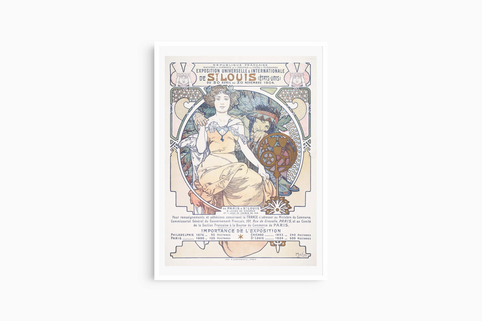 Alphonse Mucha - Exposition Universelle & Internationale de St. Louis Poster - Hakyarts