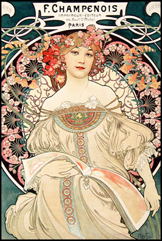 Alphonse Mucha - F Champenois Poster - Hakyarts