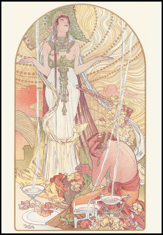 Alphonse Mucha - Incantation 'Salammbo' Poster - Hakyarts