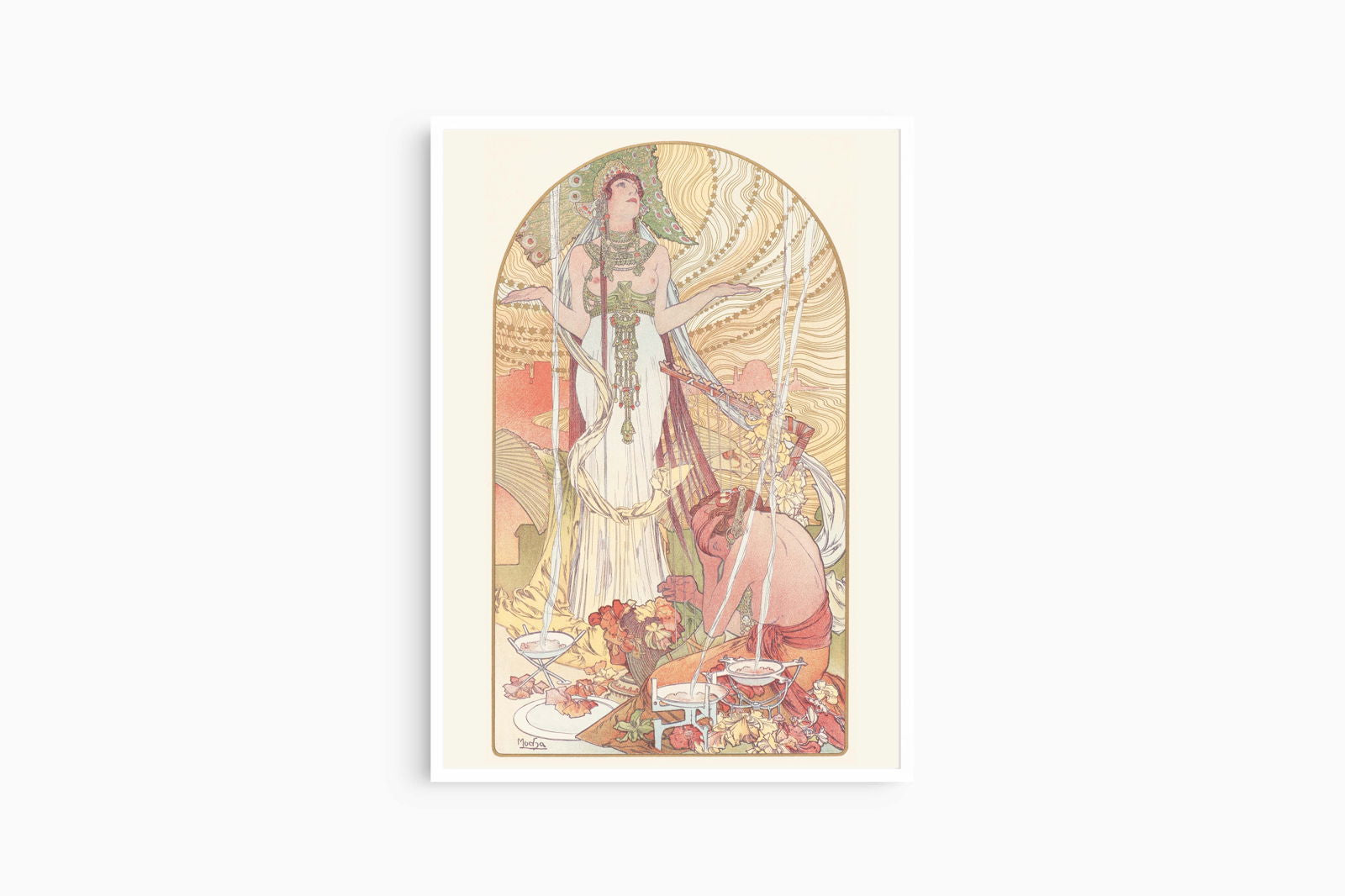 Alphonse Mucha - Incantation 'Salammbo' Poster - Hakyarts